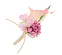 Groom And Groomsmen Lily Boutonniere Silk Flower for Wedding Formal Dinner Anniversary Attachment
