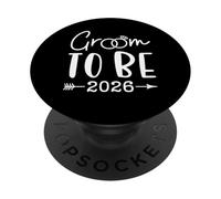 Groom to be 2026 Future Husband Bachelor Wedding Matching PopSockets PopGrip Adesivo