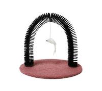 Groomer per gatti, spazzola per la toelettatura dell'arco, massaggiatore per capelli e graffi, strumenti con setole, 36 x 29 x 34 cm, per la pulizia dei gattini, la rimozione e la cura confortevole