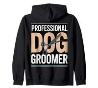 Groomer Professionale per Cani, Stile Salone Felpa con Cappuccio