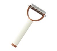 Grooming Comb for Dogs,Ergonomic Handle Knot Removal | Long Thick Haired Pets Grooming Rake - for Long Loose Thick Coat Puppy Kitten Bathroom Living Room Shelter