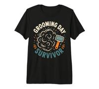 Grooming Day Survivor Pet Humor Maglietta Premium