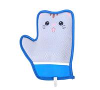 Grooming Gloves, Dog Grooming Tools, Gentle Scrubber Comfortable Fit Adjustable Strap Mesh Fabric Soft Bristles Easy Cleanup, Scrubber Cleaner for Pets, 8,66 x 11,02 pollici