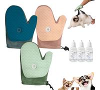 Grooming Mist Glove for Pets, Celery Pets Spray Cat Petting Gloves, Meowvo Pet Hair Removal Glove for Pet Grooming, Reusable Quick De-Shedding Gloves for Couch, Clothing (Mix)