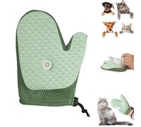 Grooming Mist Glove for Pets, Pet Hair Removal Glove, Spray Cat Petting Gloves, Double Sided Anti-Static Pet Hair Remover, for Cats, Dog (Green*1)
