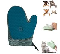 Grooming Mist Glove for Pets, Pet Hair Removal Glove, Spray Cat Petting Gloves, Double Sided Anti-Static Pet Hair Remover, for Cats, Dog (Blue*1)