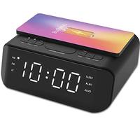 groov e Atlas - Radiosveglia con caricabatterie wireless, colore: Nero