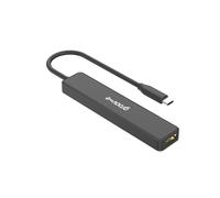 Groov-e Hub multiporta USB-C, adattatore di estensione USB 3.0 per PC, laptop e tablet, splitter a 5 porte con porte di uscita USB-A, USB-C e HDMI 4K, collega unità HDD esterne, SSD e unità flash