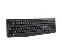 groov e Tastiera cablata a grandezza naturale - Accessori computer per laptop e PC, design ergonomico, tasti silenziosi, porta USB, tastiera Qwerty - Nero