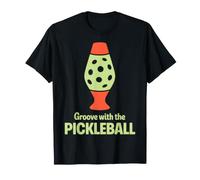Groove con Il Design della Lampada lavica retrò Pickleball Maglietta