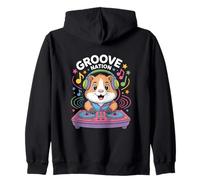 Groove Nation Dj Cavia Con Musica Felpa con Cappuccio