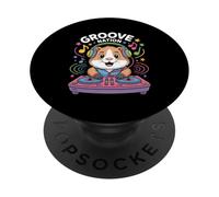 Groove Nation Dj Cavia Con Musica PopSockets PopGrip Adesivo