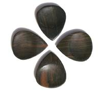 Groove Tones - Plettri, misura mini, in ebano africano, 4 pz