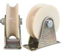 Groove Wheel, Heavy Duty Nylon Wheels, Directional Sheave, Track Wheel for Round Tube,Double Bearing (32 mm/1,25 in)