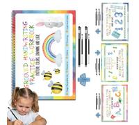 Groove Writing Book - Libro di scrittura per bambini - 4 libri per leggere e scrivere materiali - pagine spesse - libro di scrittura a mano - prescolare - Bambino Ra - Itin - Gu Practice Book bambini