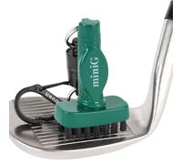 Grooveit Mini spazzola da golf verde MiniG 'Dry Scrubber' presenta un magnete staccabile, setole in nylon resistenti e garanzia di 3 anni - Utilizzato su tutti i tour di golf professionali -