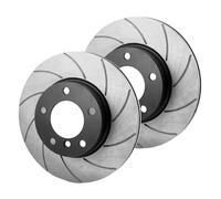 Grooves GT Sport Disco Freno Rotori Compatibile con Alfa Romeo 166 936_ 1998 1999 2000 2001 2002 2003 2004 2005 2006 2007-0363GVS - Posteriore - pieno - Fori 5 - Diametro 2766 X10