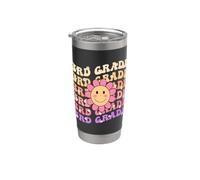 Groovy 3rd Grade Back To School Retro Groovy Terzo grado Bicchiere termico in acciaio inox doppia parete