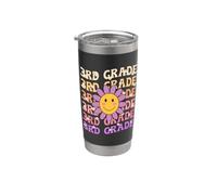 Groovy 3rd Grade Back To School Retro Groovy Terzo grado Bicchiere termico in acciaio inox doppia parete