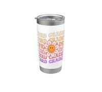 Groovy 3rd Grade Back To School Retro Groovy Terzo grado Bicchiere termico in acciaio inox doppia parete