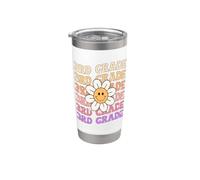 Groovy 3rd Grade Back To School Retro Groovy Terzo grado Bicchiere termico in acciaio inox doppia parete