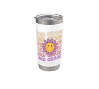 Groovy 3rd Grade Back To School Retro Groovy Terzo grado Bicchiere termico in acciaio inox doppia parete