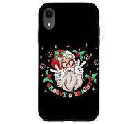 Groovy And Bright Santa Claus Peace Love Christmas Hippie Custodia per iPhone XR