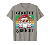 Groovy & Bright - Vestito da Babbo Natale Anni '80, Stile retrò Maglietta