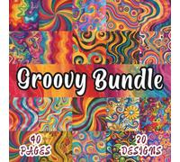 Groovy Bundle: 20 Artistic Scrapbook Paper Designs, 8.5 x 8.5 Inch Double-Sided, 40 Pages for Ephemera, Journaling, Crafting, Mixed Media And Scrapbooking