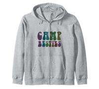 Groovy CAMP BESTIES BFF Modalità in tenda sulle ragazze in crociera Felpa con Cappuccio