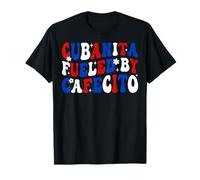 Groovy Cubanita Fueled by Cafecito Latina Coffee Vibes Maglietta