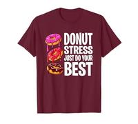 Groovy Donut Stress Just Do Your Best Teachers Test Day Maglietta