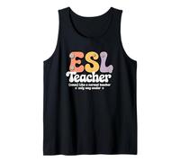 Groovy ESL Insegnante Inglese Seconda Lingua Ritorno A Scuola Canotta