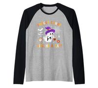 Groovy Forget Candy Dammi Un Gatto Fantasma con in Mano Un Gatto Nero Maglia con Maniche Raglan