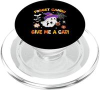 Groovy Forget Candy Dammi un gatto fantasma con in mano un gatto nero PopSockets PopGrip per MagSafe
