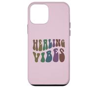 Groovy Healing VIBES Terapista del benessere Peace Love Therapy Custodia per iPhone 12 mini