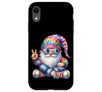 Groovy Hippie Gnome Dad For Women And Men With Peace Hand Custodia per iPhone XR