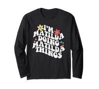 Groovy Im Matilda Doing Matilda Things Divertente Festa della Mamma Maglia a Manica