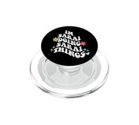 Groovy Im Sarai Doing Sarai Things Divertente Festa della mamma PopSockets PopGrip per MagSafe