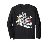 Groovy Im Veronica Doing Veronica Things Divertente Festa della Mamma Maglia a Manica
