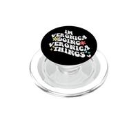 Groovy Im Veronica Doing Veronica Things Divertente Festa della mamma PopSockets PopGrip per MagSafe