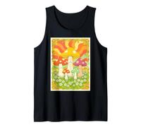 Groovy Mushroom Meadow Anni '70 Stile retrò Flower Power Canotta