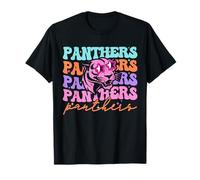 Groovy Panthers School Spirit Tie Dye Girl Kid Women Insegnante Maglietta