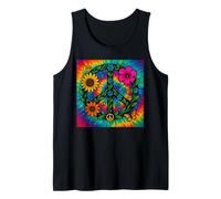 Groovy Peace Sign Flower Gardener, tinta per cravatta floreale hippie Canotta