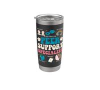 Groovy Peer Support Specialist Art per uomini e donne Bicchiere termico in acciaio inox doppia parete