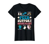 Groovy Peer Support Specialist Art per Uomini e Donne Maglietta con Stampa Grafica Economica