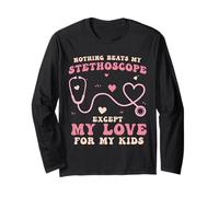 Groovy Proud Medical Mom Stetoscopio Healthcare Maglia a Manica