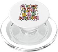 Groovy Retrò Divertente Sul Mio Modo Per Prendere Cattive Decisioni Vacanza PopSockets PopGrip per MagSafe