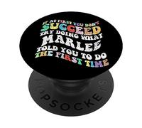 Groovy se all'inizio non riesci a provare a fare ciò che Marlee PopSockets PopGrip Adesivo