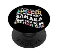Groovy se all'inizio non riesci a provare a fare ciò che Samara PopSockets PopGrip Adesivo